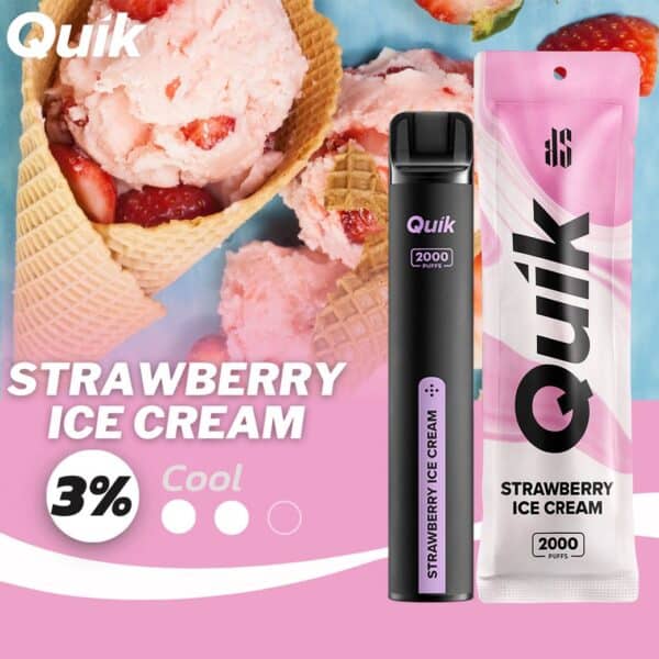 Quik Strawberry Ice cream