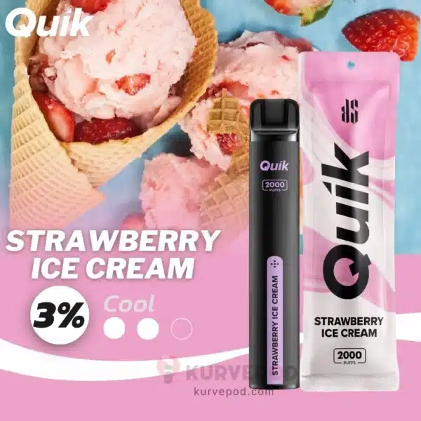 strawberry ICE CREAM Quik 2000