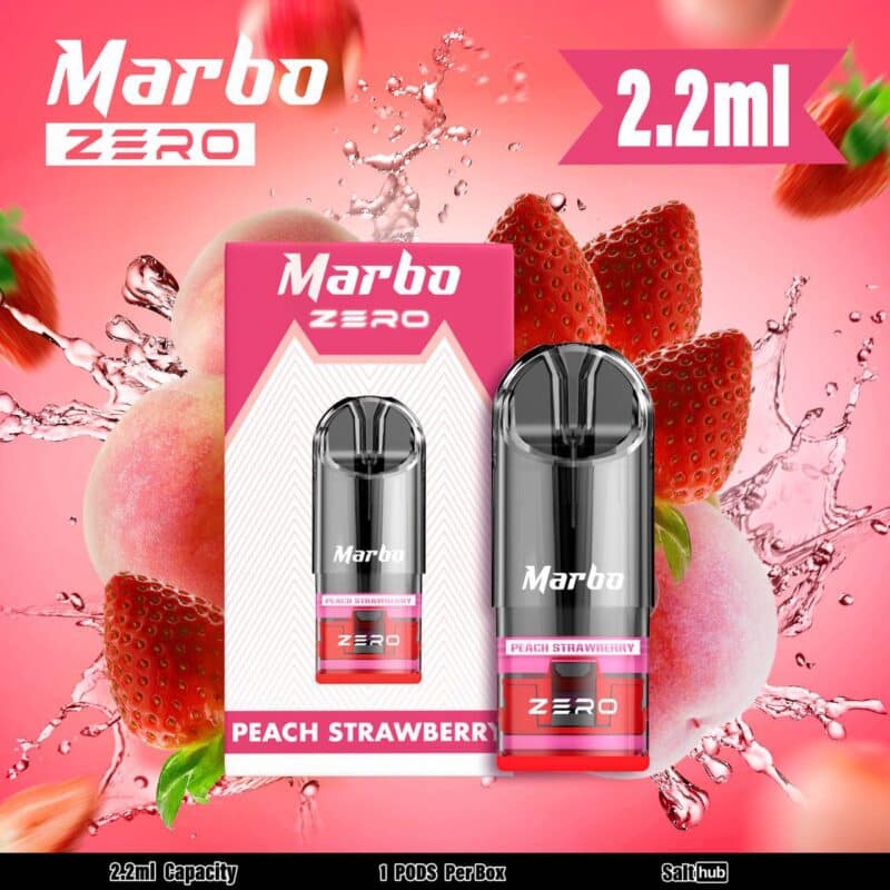 Marbo Zero Peach Strawberry Flavor